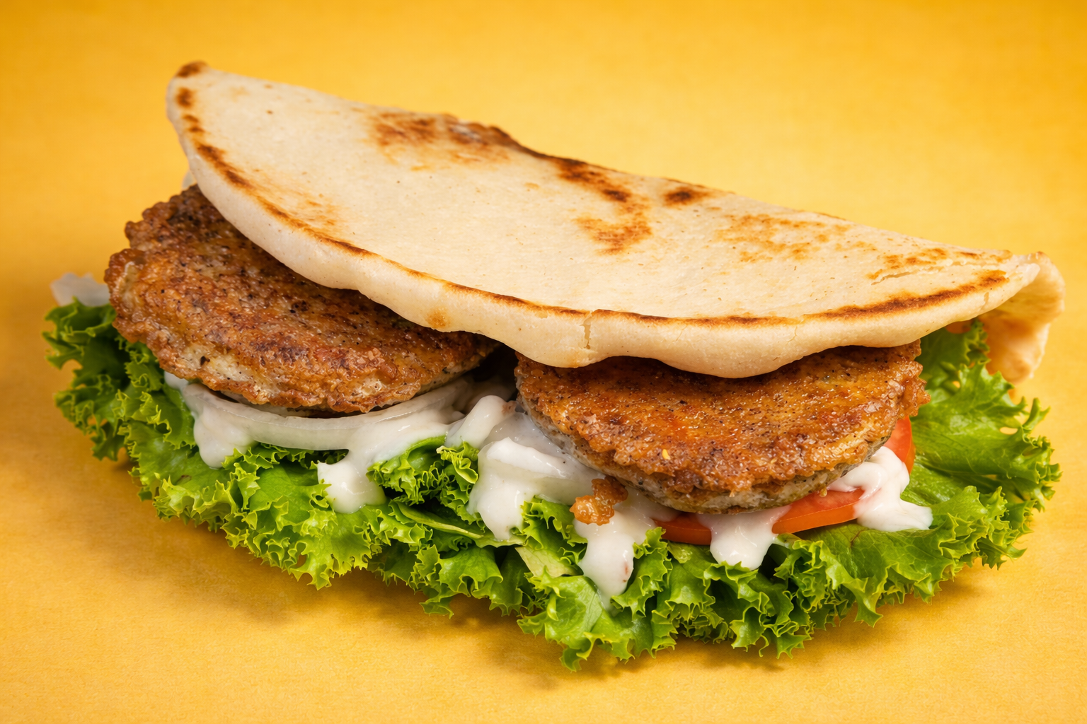 Chicken Shami Naan Sandwich